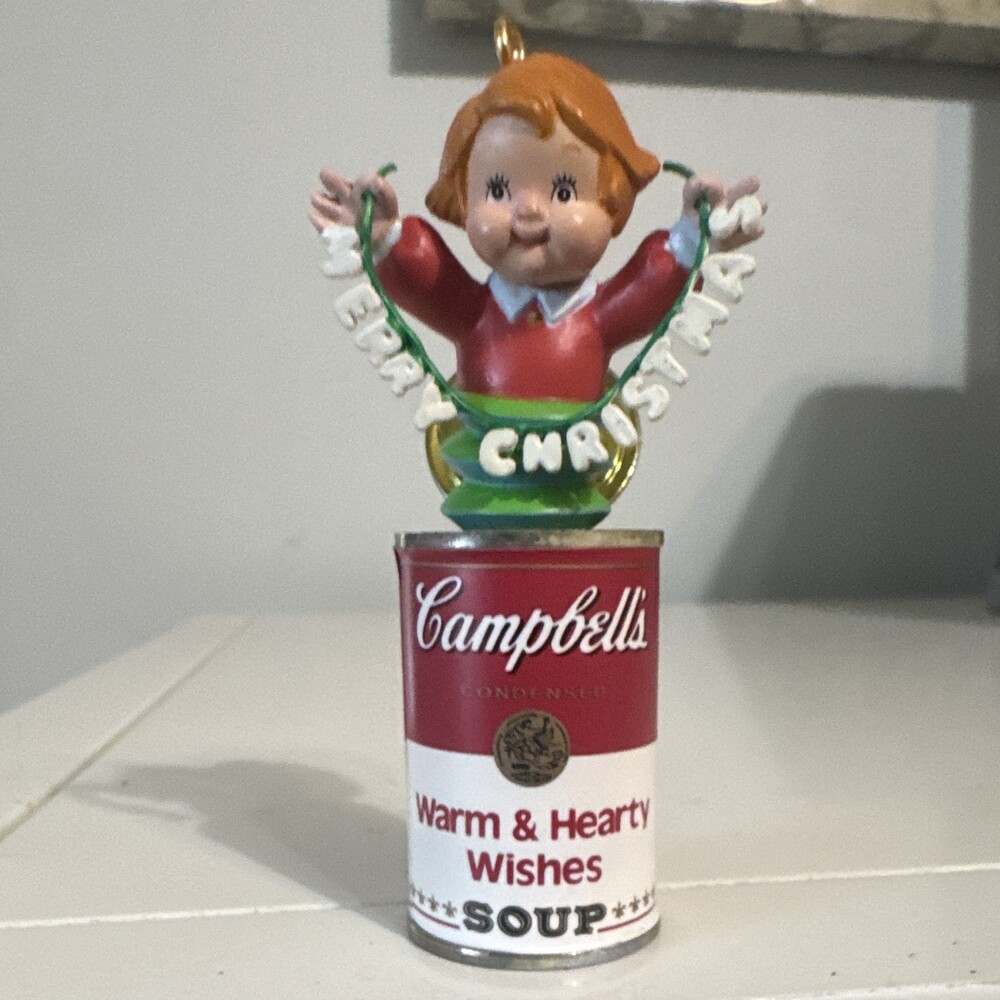 Campbell's Warm And Heath Wishes Soup Christmas Ornament